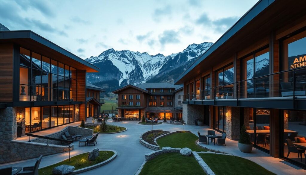 Luxushotels in den Alpen Architektur