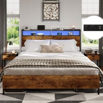 DICTAC Bett 140x200: Das LED Wunder für deine Nachtschicht!