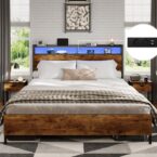 DICTAC Bett 140×200: Das LED Wunder für deine Nachtschicht!
